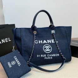 샤* 데님 도빌 파우치셋