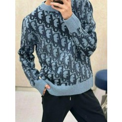 디* 오블리크 패턴 울니트