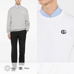 구* GG 자수 로고 맨투맨