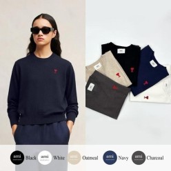 아* 드 꾀흐 엠브로이더리 크루넥 니트 (여성)