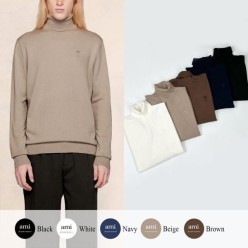 아* 드 꾀흐 까마이외 자수 터틀넥 니트