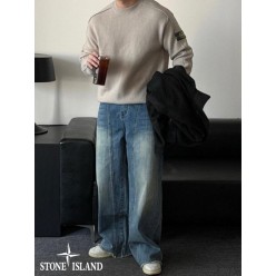 스* 패럴라운드 캐시 절개 니트