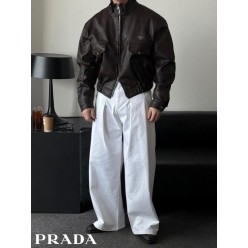 프** 러쉬 크랙레더 자켓