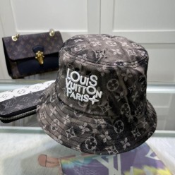 루* 자수 모노그램 자가드 워싱 버킷햇 수입