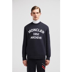 플록 로고 코튼 맨투맨