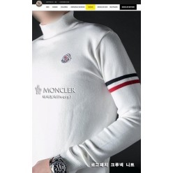 로고패치 크루넥 니트