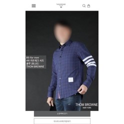 톰* 4바 히든체크 셔츠
