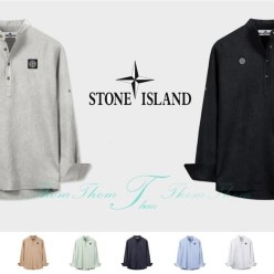 스* 린넨 헨리넥 셔츠