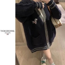 톰* 퍼피패치 니트 가디건