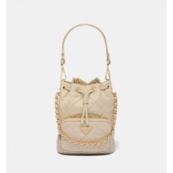 프** 퀄팅 버킷백 베이지