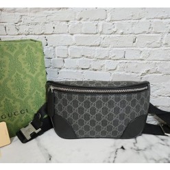 구* 고급 GG 엠블럼 벨트백 블랙
