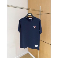 톰* 도그자수 반팔 티셔츠