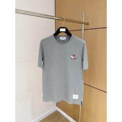 톰* 도그자수 반팔 티셔츠