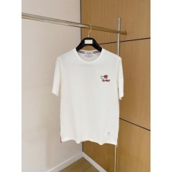 톰* 도그자수 반팔 티셔츠