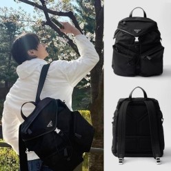 프** 리나일론 삼각 백팩