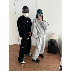 나** 스티치 럭비 맨투맨팬츠셋업