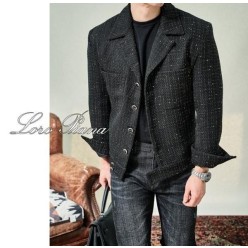 로* 피아나 박서준 트위드 자켓