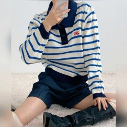 셀** 스트라이프 트리옹프 니트