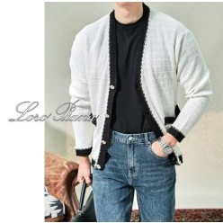 로* 피아나 헨드메이드 트위드 가디건