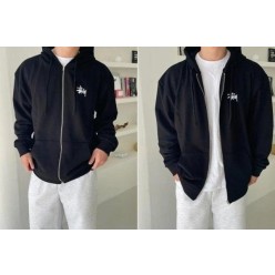 스** 베이직 투웨이 후드집업