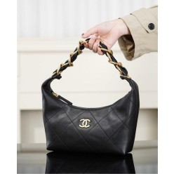 샤* 25k 호보백 블랙 골드 메탈