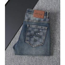 루* 다미에 로고자수 워싱스판 데님진수입최고급(봄제품)