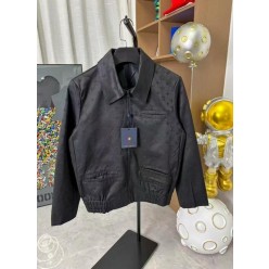 루* 모노그램 블루종 자켓