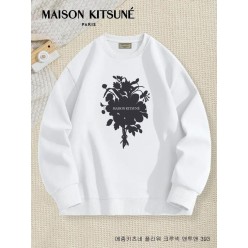 메* 키츠네 플라워 크루넥 맨투맨 393