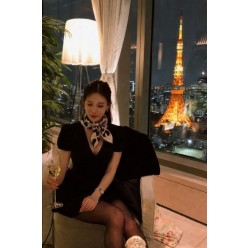 루* 써클 로고 스카프