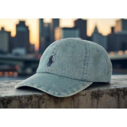 폴* 인디고 워싱 데님 볼캡 수입