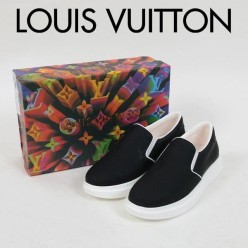 루* 가죽 베버리힐즈 로고 엠보스 슬림온 로우탑