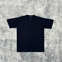 루* 25 모노그램 톤온톤 니트 반팔티셔츠  수입  프리미엄