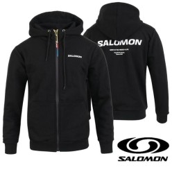 살** 로고 나염 후드 집업