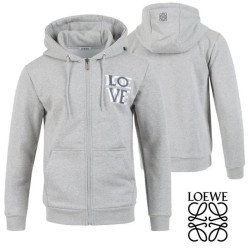 로** 이중자수 후드집업