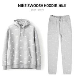 나** 멀티로고 커플 후드셋트