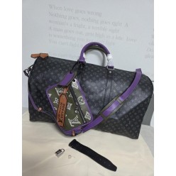 루* 패치워크 블랙모노 여행구