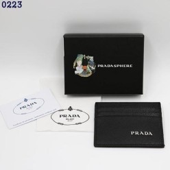 프** 사피아노 실버로고 레더 카드지갑