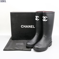 샤* CC로고 레인부츠