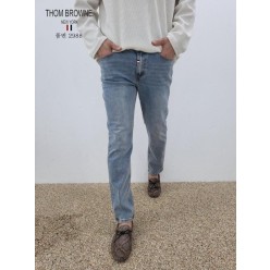 톰* 슬림 일자 데님워싱 청바지