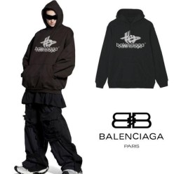 발**** 오버랩로고 후드티