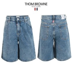 톰* 중청 핀턱 벌룬 6부 버뮤다 팬츠