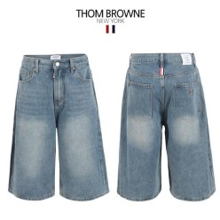 톰* 중청 8부 사이드핀턱 버뮤다 팬츠