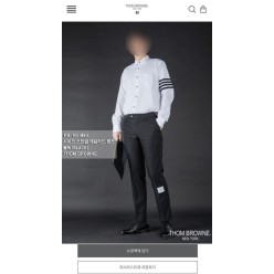 톰* 사이드 스트랩 테일러드 팬츠