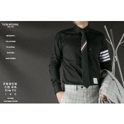 톰* 견장 포인트 스판 셔츠