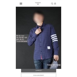 톰* 4바 히든체크 셔츠