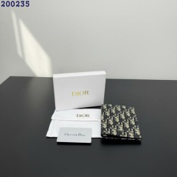 디* 오블리크 자카드 여권지갑 (오블리크 베이지)