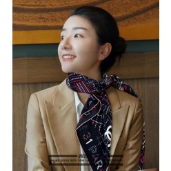 샤* 빈티지 문양 사각 스카프