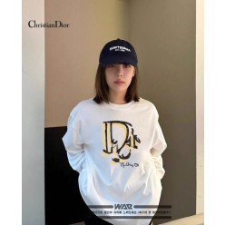 디* 페인팅 로고 디자인 긴팔티셔츠 (시보리없음)