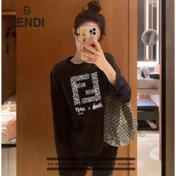 펜* 레터링 FF로고 디자인 긴팔티셔츠 (시보리없음)