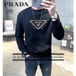 프** 사슬 고길 패턴 삼각로고 맨투맨